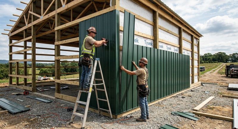 Metal Barn Siding Installation in Boston, MA