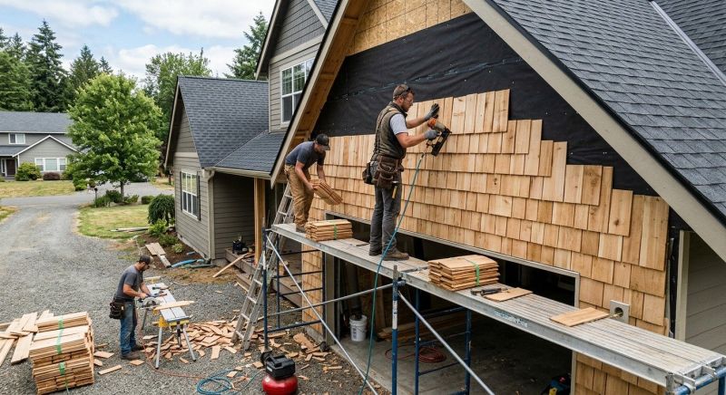 Shingle Siding Installation in Boston, MA
